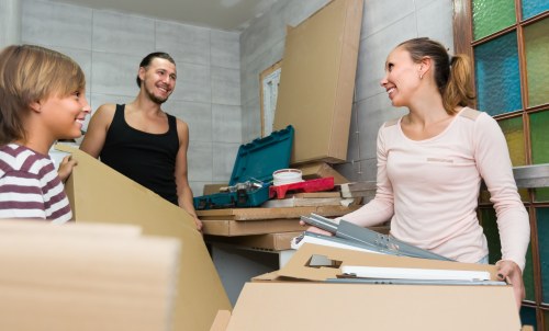 Man and van service helping with a move in Maida Vale residential street