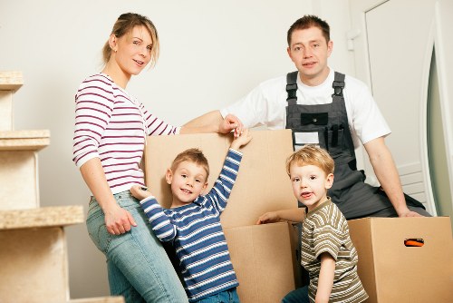 Removal team managing a home move in Maida Vale