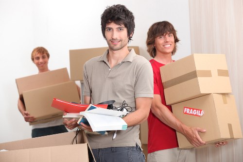 Business boxes and equipment arranged for secure storage