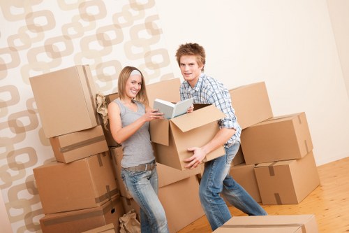 Careful loading of home furniture for transport in Maida Vale